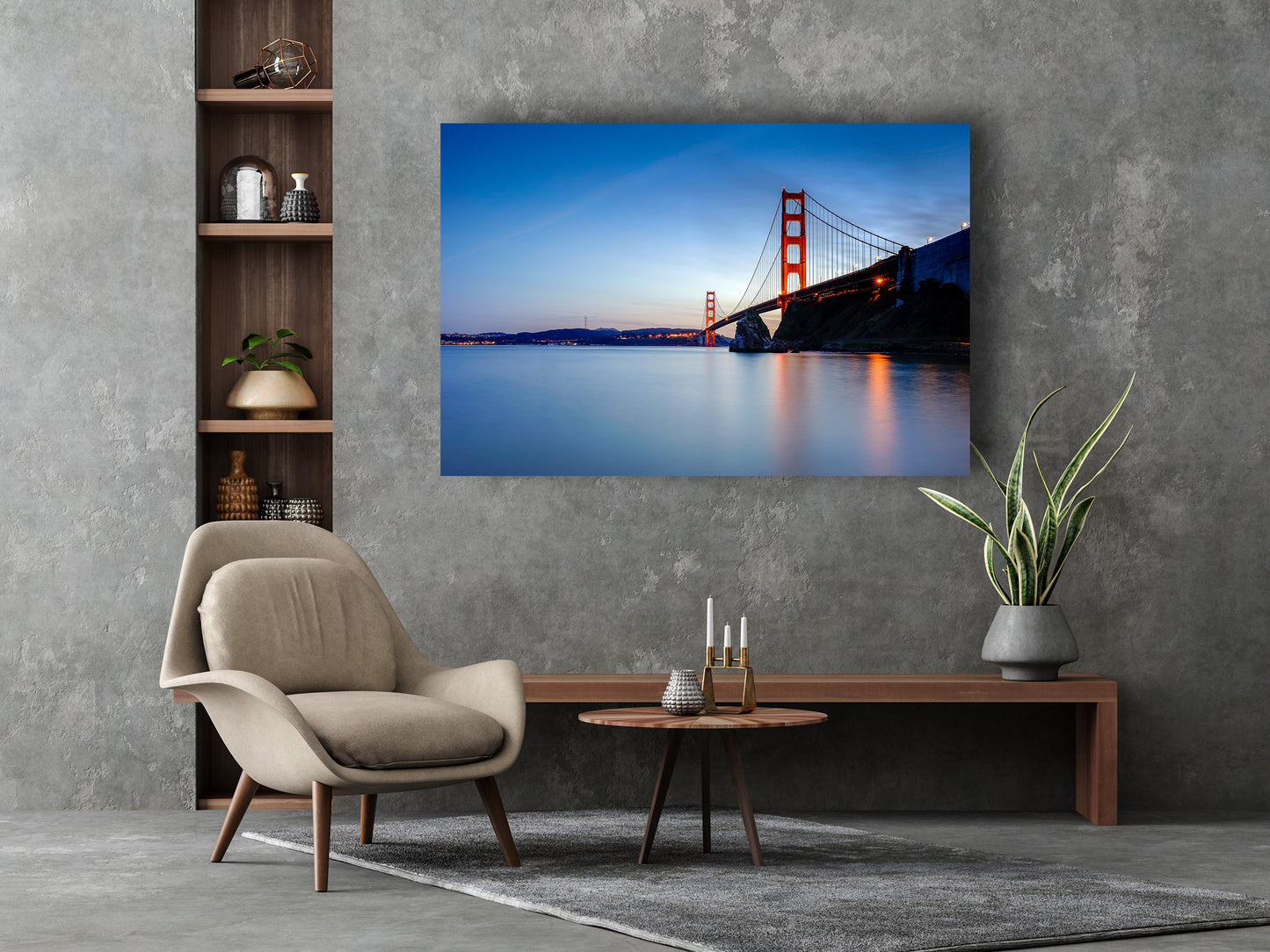 Golden Gate Bridge at Sunset Canvas